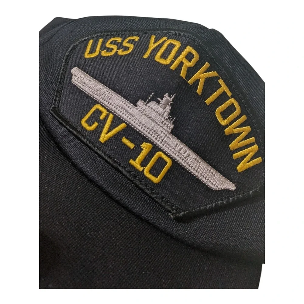 USS Yorktown CV-10 Aircraft Carrier Patch Hat‎ Snapback Made in USA